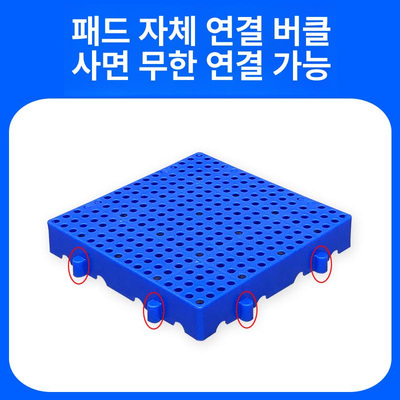 바닥 플라스틱팔레트 창고 고강도 운반 파레트 산업용 미끄럼방지 지게차 통풍 적재 - 상세 이미지 4