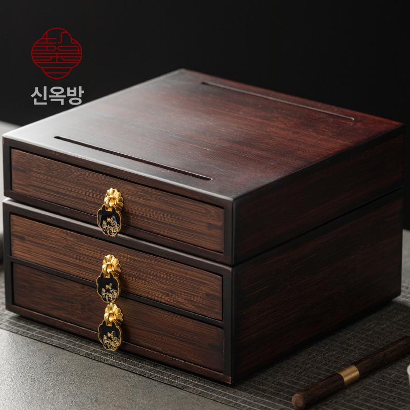 서랍식 수납함 보관함 조직정리 다용도 트레이 화장품 정리상자 차보관 소품수납 이미지 6