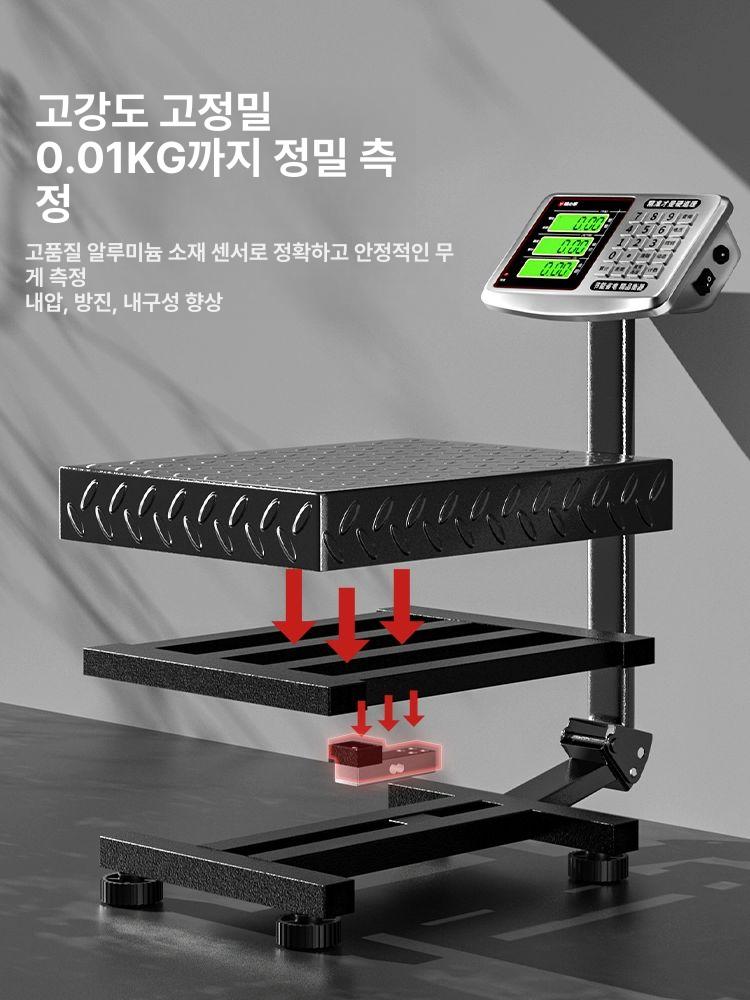 업소용 체중계 디지털 저울 정밀측정 고정밀 전자 측정기 스케일 병원용 계량기 - 상세 이미지 2