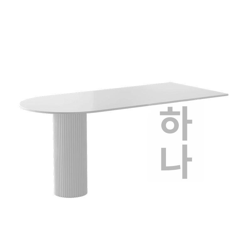 다이닝 반원식탁 반원형 스타일 상판 라운드 반달테이블 거실 업소용 반타원테이블 - 상세 이미지 5