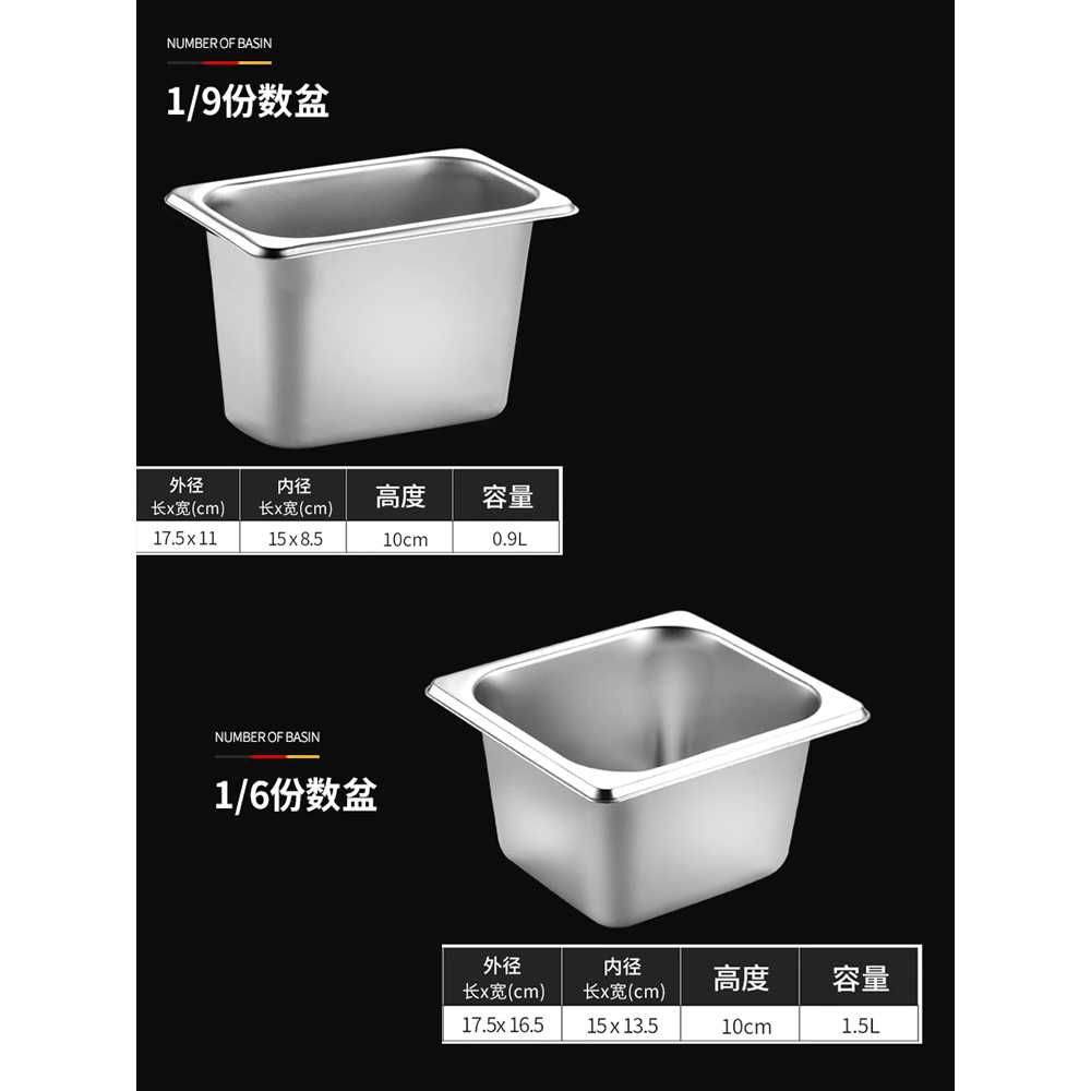 스테인레스 밧드 대형 반찬 셀프바 재료 소스통 식당 급식 단체 보관 주방 다용도 - 상세 이미지 4