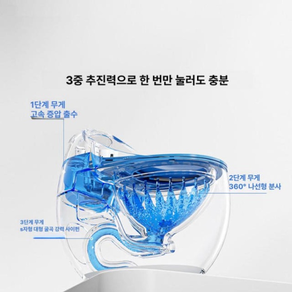 고급형 일체형 리모델링 사이펀식 가정용 인테리어 변기 절수 블랙 250mm - 상세 이미지 5