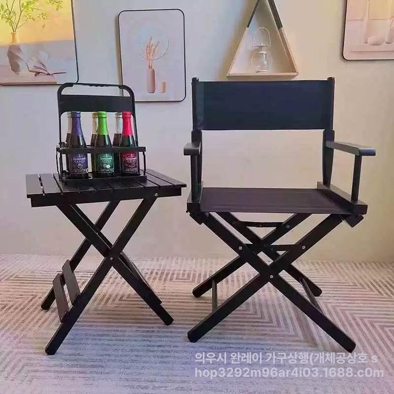 영화 감독의자 촬영장 낚시 야외 간이 하이 베란다 인테리어 디렉터체어 사이드 레저 - 상세 이미지 2