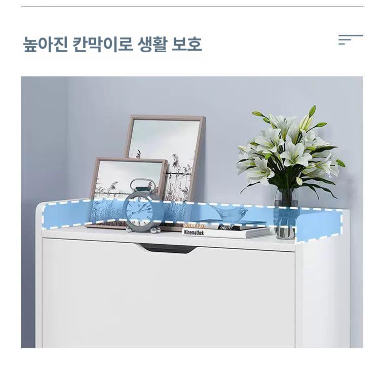 현관신발정리 수납장 슬림 야외 방수 입구 정리 꽂이 슈즈랙 플라스틱 다층 현관 사무실 - 상세 이미지 3
