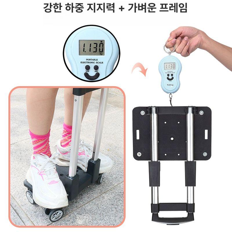 운반대 접이식카트 소형 핸드카 손수레 운반차 이동 운반기 바퀴 운반카트 화물 - 상세 이미지 3