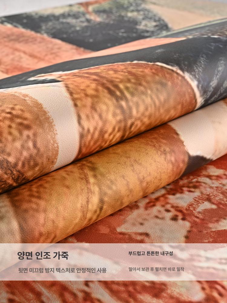 대형 식탁보 방수 복고풍 사각 식탁커버 방수테이블보 티 커버 테이블 깔개 일회용 - 상세 이미지 4