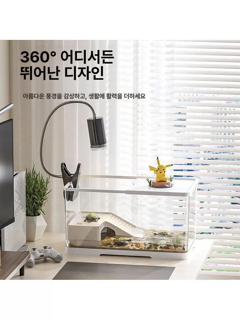 스마일크랩키우기 사육장 숨숨집 항아리 하우스 소라게 기본형 프리미엄 패키지 어항 - 상세 이미지 4