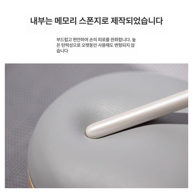 푹신함 네일손목받침대 보호 쿠션 패디 핸드 화이트 팔걸이 매트 패드 고정 팔받침대 - 상세 이미지 2