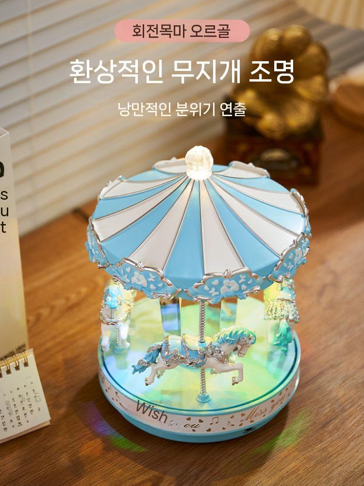 크리스마스 램프 무드등 엔틱 불멍 랜턴 소품 빈티지 감성 오르골 카페 거실 캠핑 조명 - 상세 이미지 3