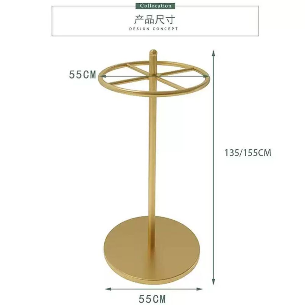 매장용 옷걸이 회전식 원형 드레스룸 바지걸이 스탠딩 행거 블랙 진열용 - 상세 이미지 5