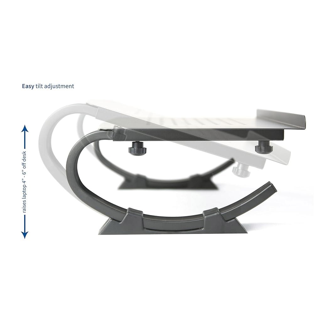 VIVO 블랙 풀 스탠드 모니터 노트북 스탠드V001N 노트북, 가능 라이저 조절 커브드 Curved Stand - 상세 이미지 3