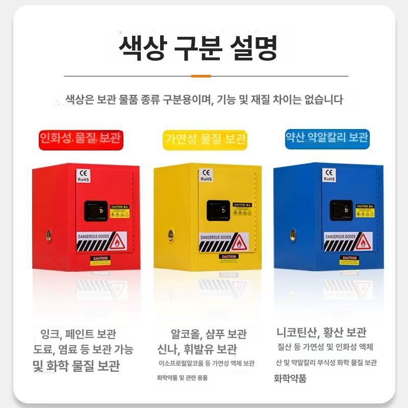 이동식 캐비닛 공업용 방폭 캐비넷 산업용 안전 수납함 박스 내화 리튬배터리보관함 - 상세 이미지 2