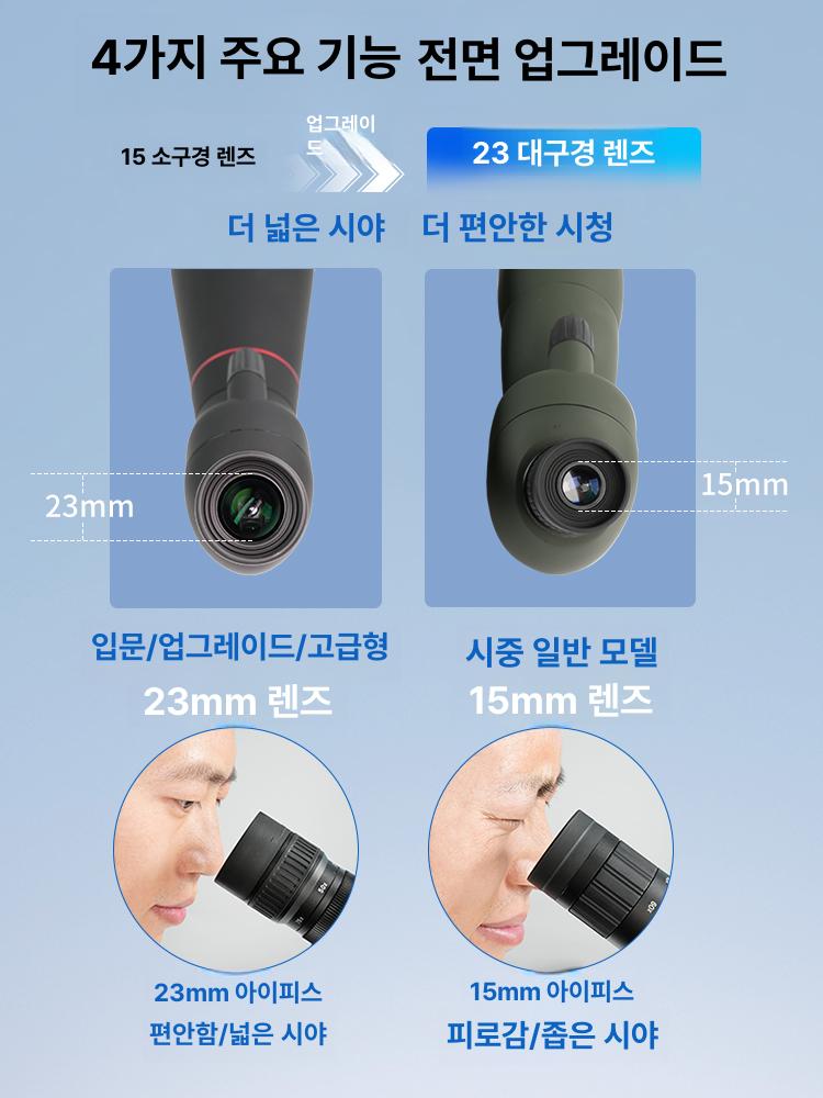 조류 망원경 관찰용 고배율 야간 줌 고성능 쌍안경 텍티컬 전문가용 컴팩트 단망경 - 상세 이미지 4