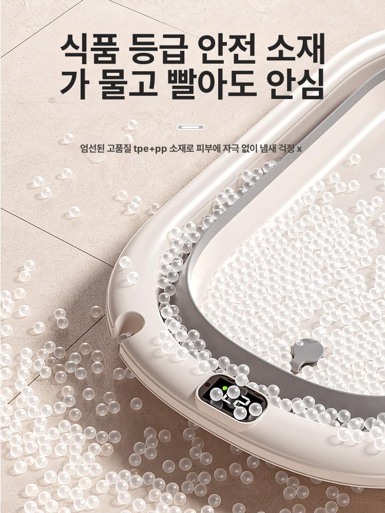 소형 반려견접이식목욕통 반려견욕조 목욕탕 샤워 강아지욕조 욕조매트 애완견 물놀이 - 상세 이미지 3