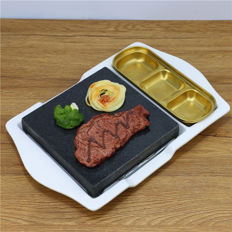 사각 돌판 캠핑 무쇠 바베큐 고기불판 그릴 원형 팬 구이 사각철판 주물 닭갈비 대형 불판 - 상품 이미지