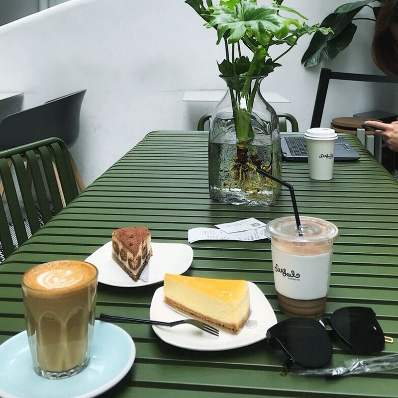 옥상철제의자 테라스테이블 금속 베란다 정원 펜션 발코니 철제테이블 의자세트 - 상세 이미지 3