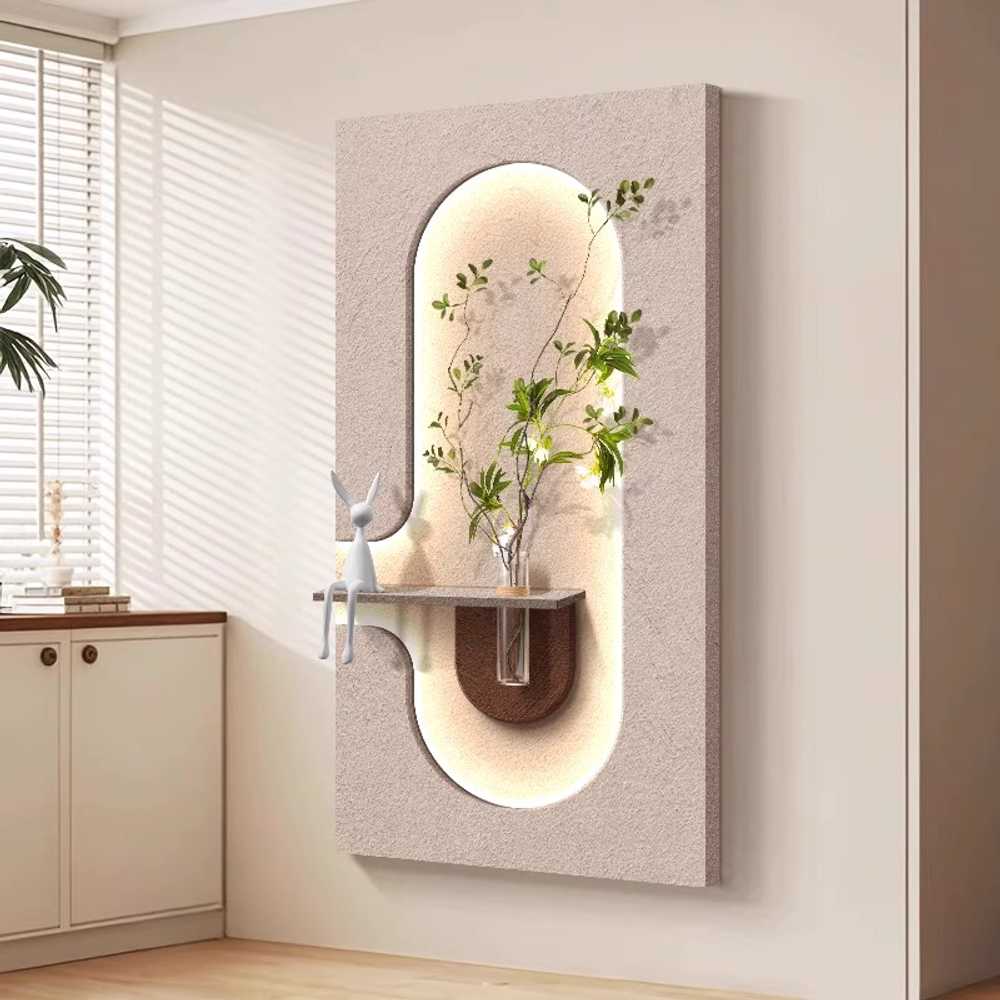 (40x70cm) led 식물 이태리토분 그린 거실 벽 소품 감성화분액자조명 무드등 인테리어 이미지 6