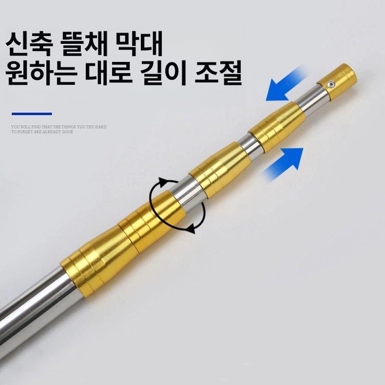 신축형 갈퀴 스테인레스강 장대 정원용 와이어 갈고리 농사 도구 세트 - 상세 이미지 5