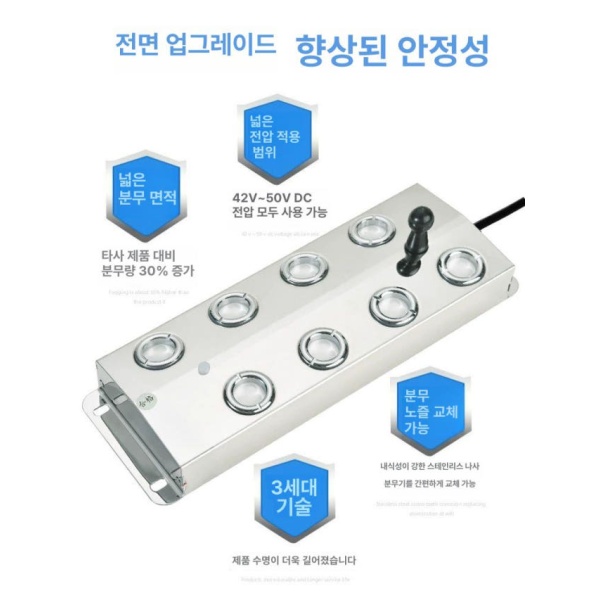 환상적인 분무기 연출 조경 안개 발생기 분수대 연못 10헤드 라이트 안개기 + 플로트 350W - 상세 이미지 2