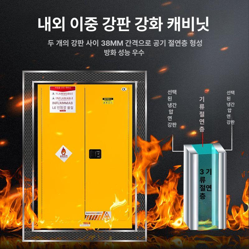방폭 산업용 위험물보관함 유류 인화성물질 화학약품 위험물질 안전보관함 저장함 - 상세 이미지 3