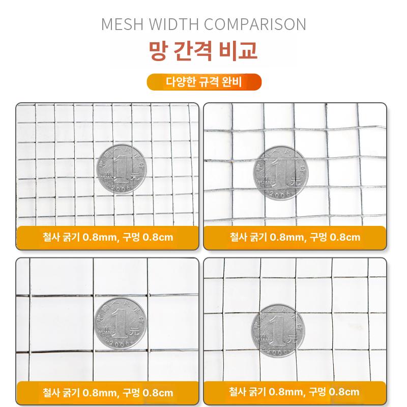 그물망 철조망 용접망 양계망 와이어 휀스 닭장 안전망 보호망 철망 아연 튼튼한 - 상세 이미지 4