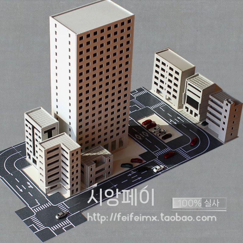 도시모형 조립식 설계 고층빌딩 시뮬레이션 건축모형 모델 특수촬영 타입스타일 - 상세 이미지 2
