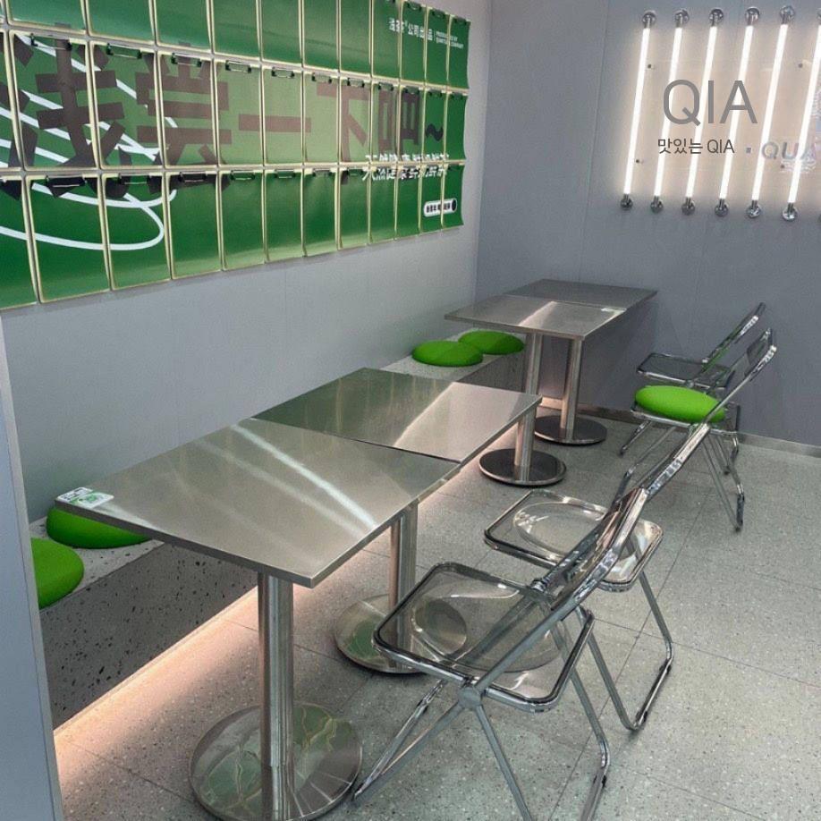업소용 스텐테이블 작업대 사각테이블 스테인리스 업소 식당 대형 음식점 모던 테이블 철제 - 상세 이미지 3