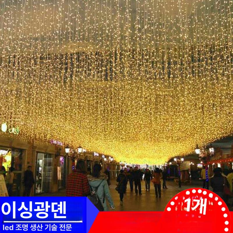 폭포 조명 스트링 장식 태양광 램프 커튼 실외등 전구 수중등 야외정원등 - 상세 이미지 5