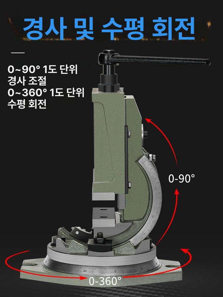 소형 탁상바이스 탁상형 수동 클램프 고강도 고정밀 기계용 - 상세 이미지 4