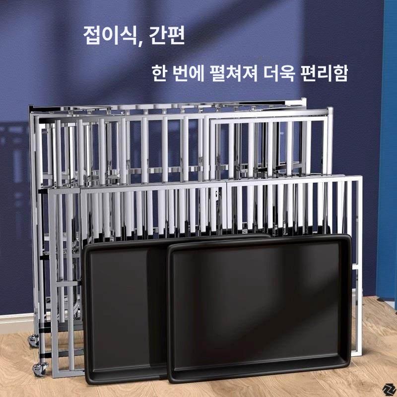강아지펜스 대형견케이지 접이식 야외 휀스 대형견펜스 펜스 스테인리스 철장 강아지 애견 - 상세 이미지 2