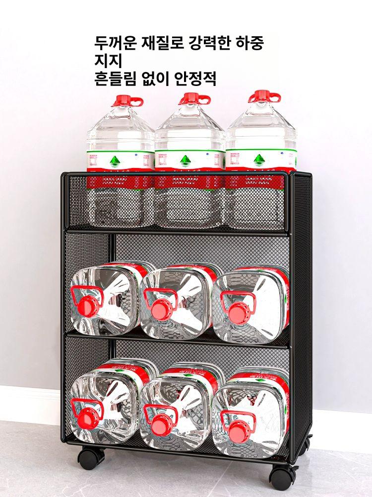 다층 이동식책장 도서관 학생 깊이 북카트 북트롤리 수납 책선반 서재 - 상세 이미지 4