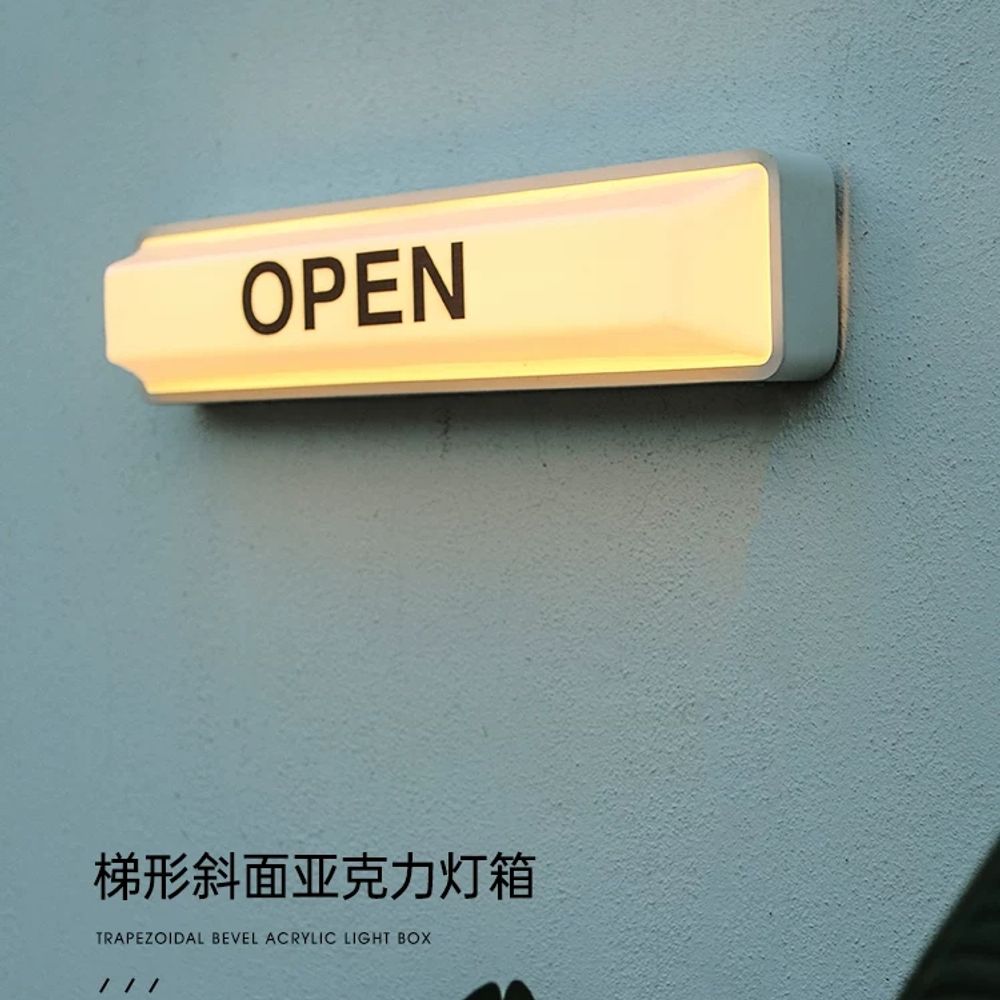 감성 조명 오픈등 open 복도등 USB 네온사인 화이트 장식 라이트 LED 무드등 - 상세 이미지 2