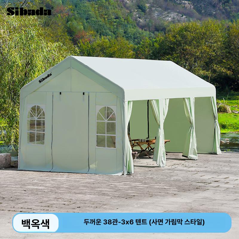 대형 농막텐트 창고형천막 쉼터 자바라 차고용 행사용 텐츠 야외용 지붕 캐노피천막 - 상세 이미지 2