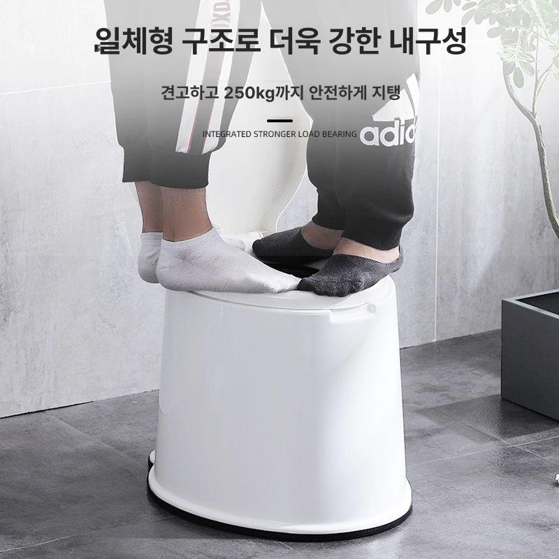 차박 캠핑화장실 간이화장실 캠핑용 캠핑변기 이동식화장실 요강 환자용 변기통 - 상세 이미지 3