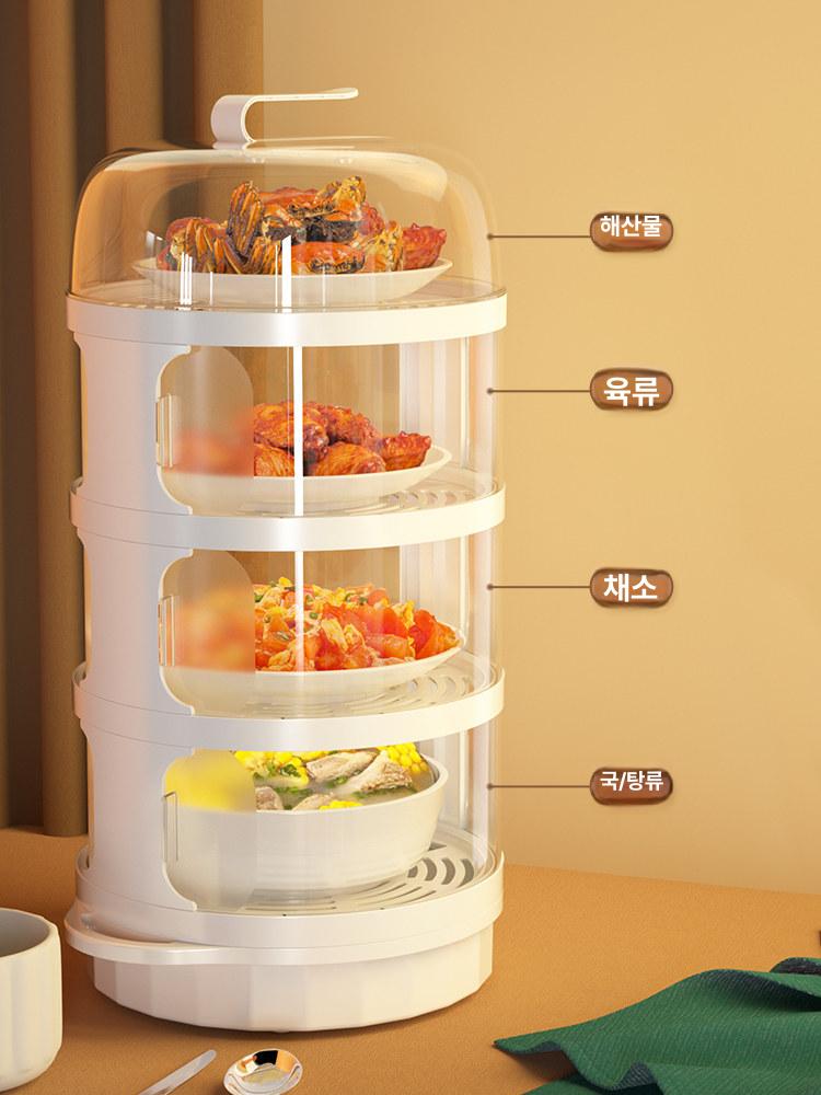 다층찜기 음식보온기 덮개형보관 가정용찜기 찜망 찜솥 사각 냄비 삼발이 원형 찜통 - 상세 이미지 2