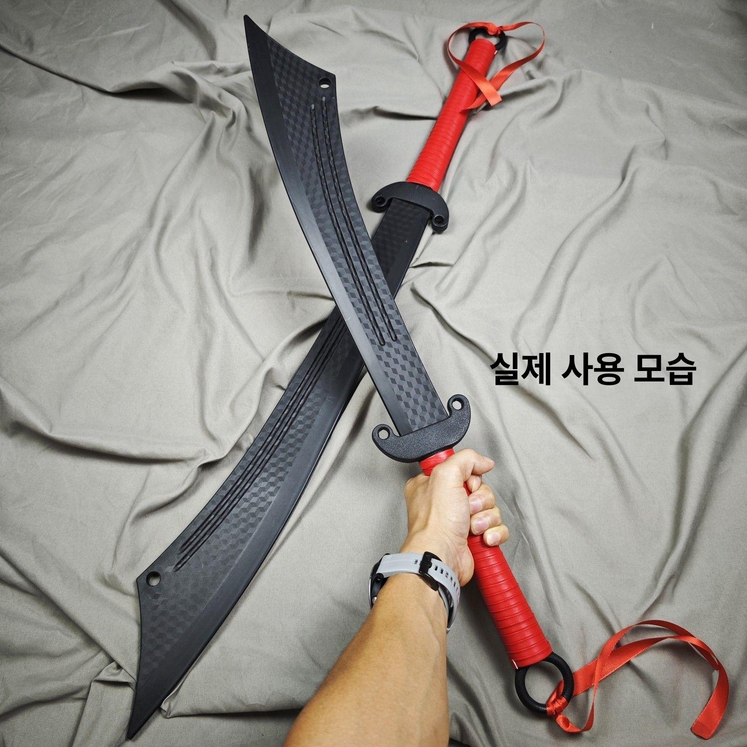 가검 수련용 연습 목검 훈련용 죽도 무술 대검 스턴트맨 연습용 칼 - 상세 이미지 4
