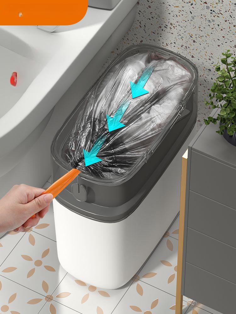 방수 생리대수거함 무지 휴지통 인테리어 자동밀봉쓰레기통 여성용품수거함 자동개폐 - 상세 이미지 2