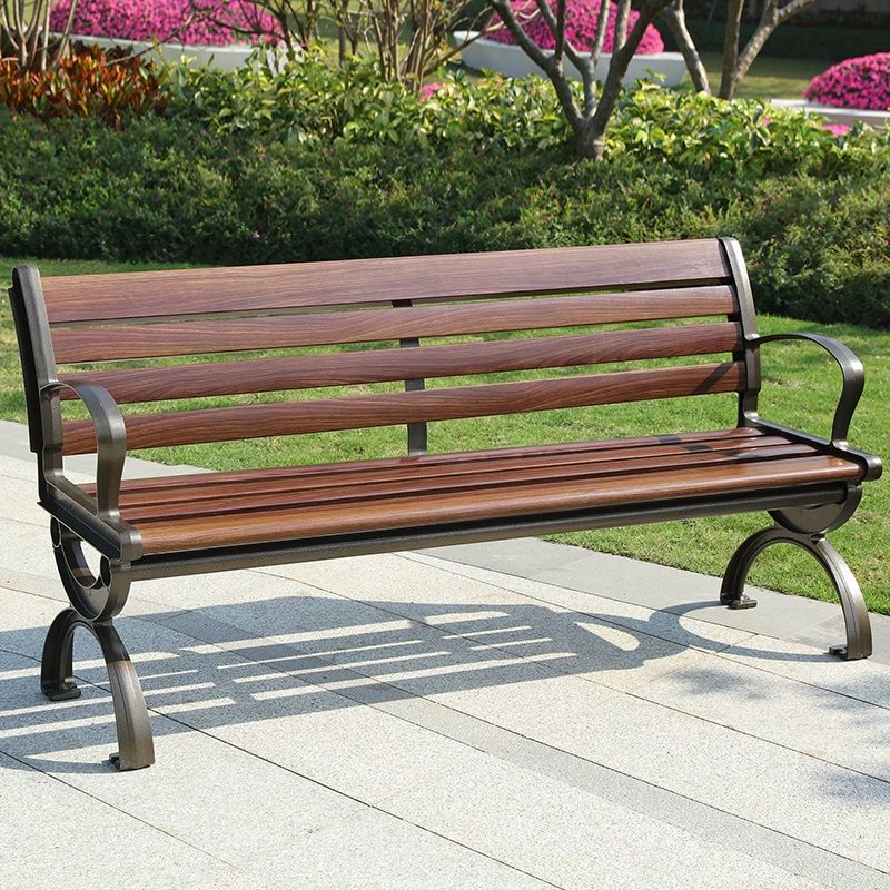철제 야외용벤치 등받이 버스정류장 엔틱 인테리어 웨이팅 컬러 관공서 발코니 - 상세 이미지 4
