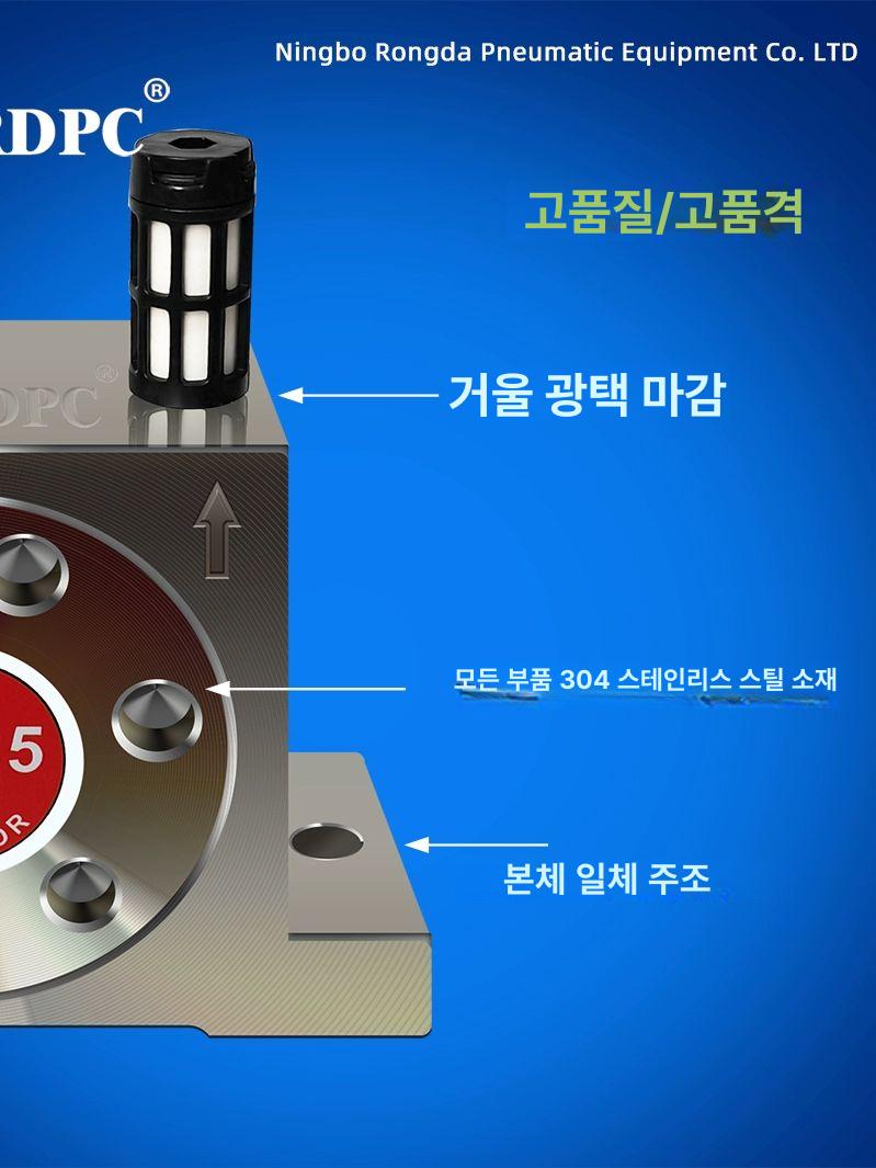 공압진동기 발진기 고속 피스톤 해머링 왕복 진동모터 산업용 공업용 - 상세 이미지 4