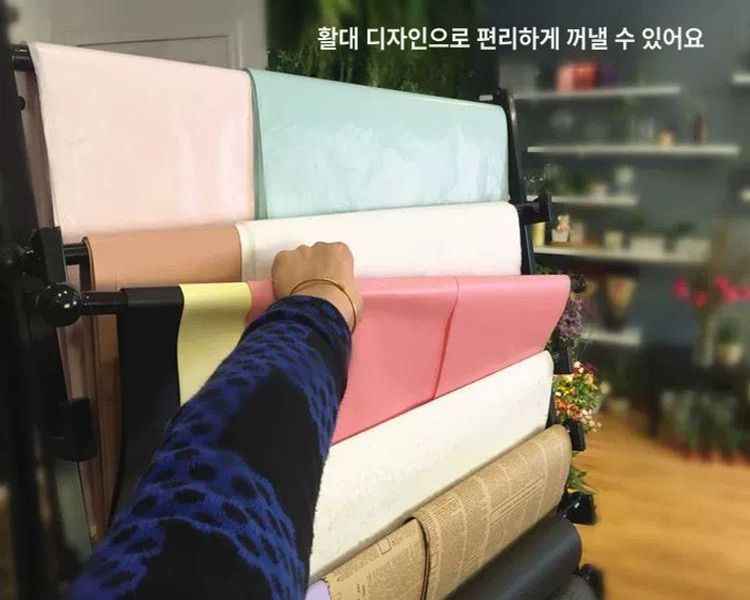 포장지 정리대 철제 랙 행거 원단거치대 롤거치대 - 상세 이미지 4