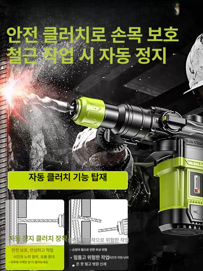 고출력 산업용 전동 가정용 해머 해머드릴 공구 토오크 무선 토크드라이버 다기능 소형 드릴 - 상세 이미지 2