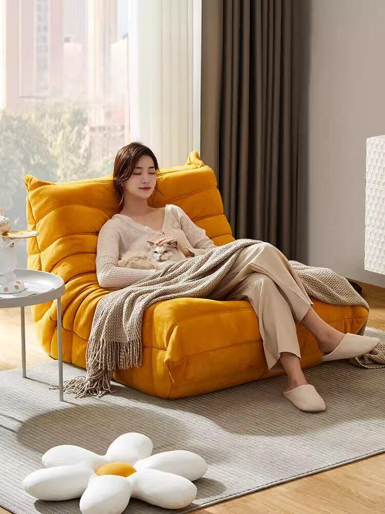1인용 빈백소파 대형빈백 콩주머니 모찌 인테리어 스웨이드 부클레 일인쇼파 프리미엄 - 상품 이미지