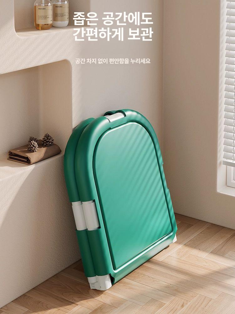접이식 반신욕기 실내용 땀빼기 욕조 간편보관 홈스파 제품 성인용 원룸 원형 욕실 - 상세 이미지 4