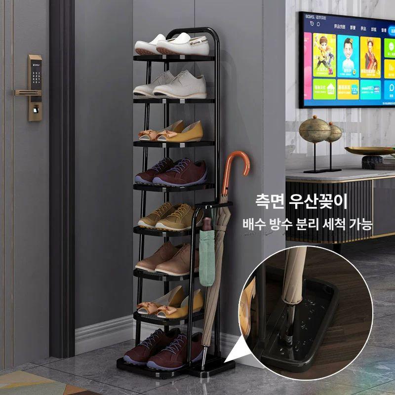 현관장 신발선반 틈새신발장 현관신발장 철제신발장 현관수납장 오픈형 슬림신발장 - 상세 이미지 2