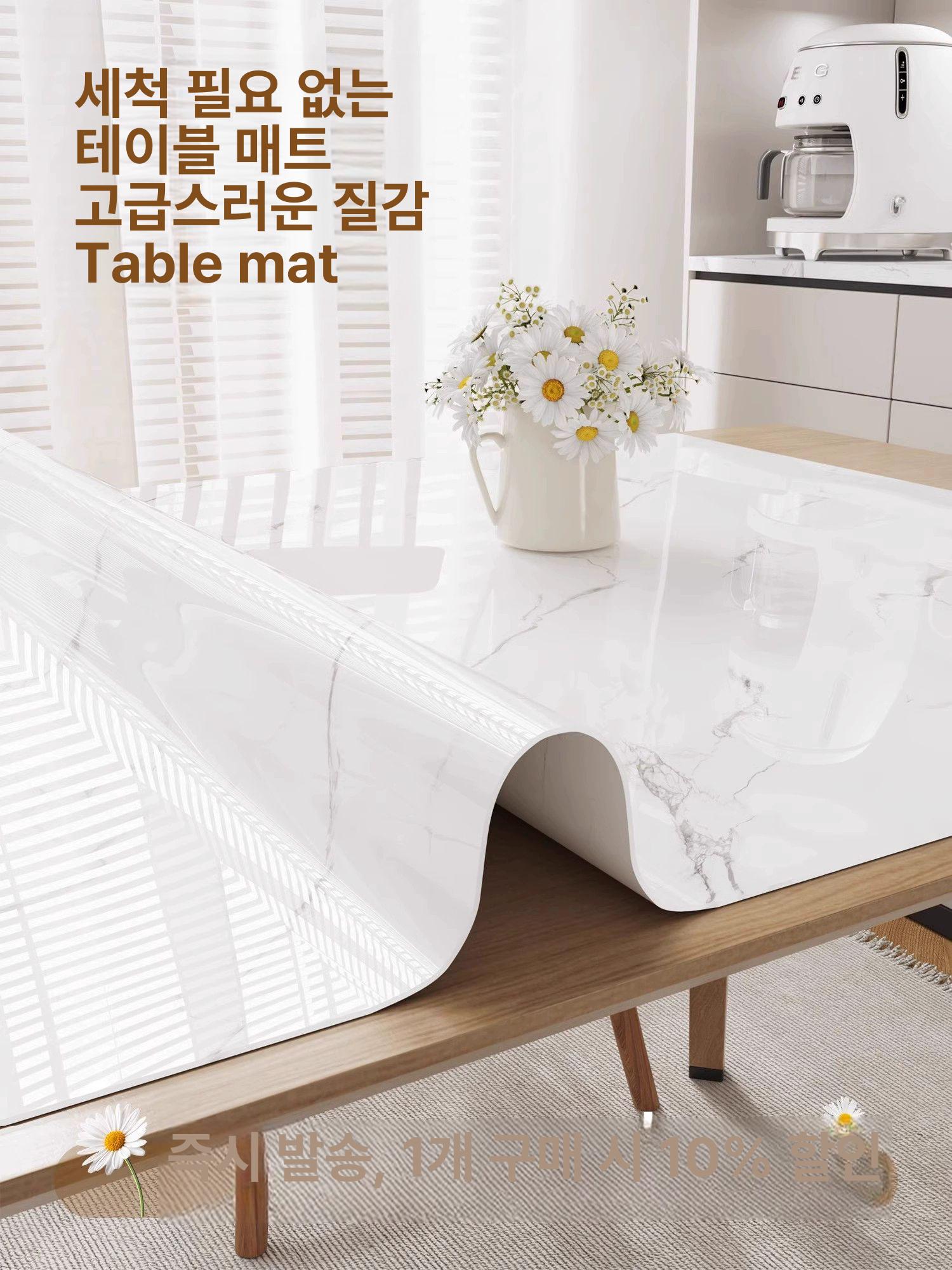 pvc 방수식탁보 식탁커버 테이블커버 캠핑식탁보 행사용테이블보 캠핑테이블보 - 상세 이미지 2