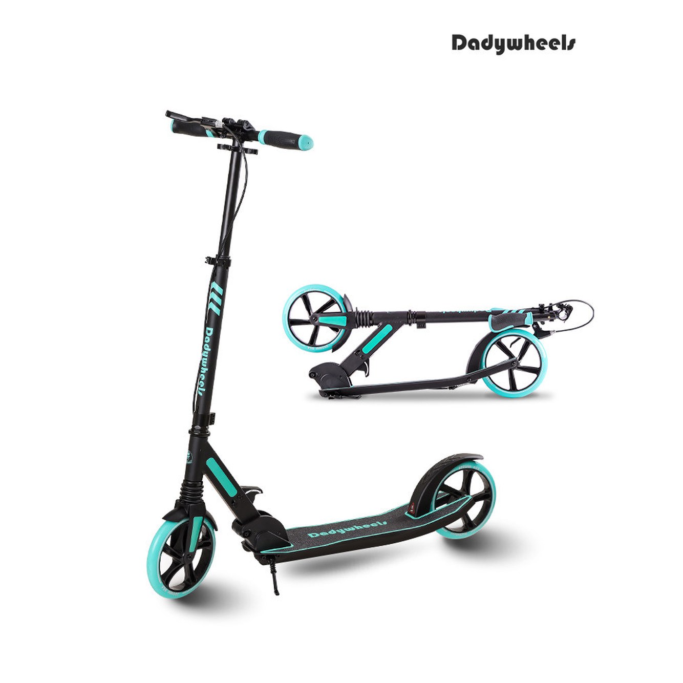 Lascoota 스쿠터 8세 이상용 성인 위한 서스펜션 바퀴 아마존 Scooter 주니어 루비 그린 더블 브레이크 더블 폴딩 - 상세 이미지 2