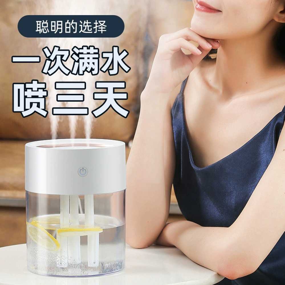 탁상용 3구 사무용 무소음 침실 개인가습기 건조한공기 미니가습기 분무량 무드등 - 상세 이미지 2