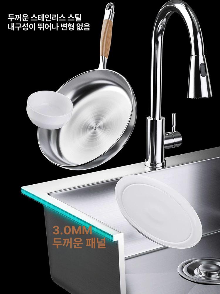 소형 사각싱크볼 교체 가정용 스테인리 주방 배수구 간이 싱크대볼 개수대 씽크볼 - 상세 이미지 4