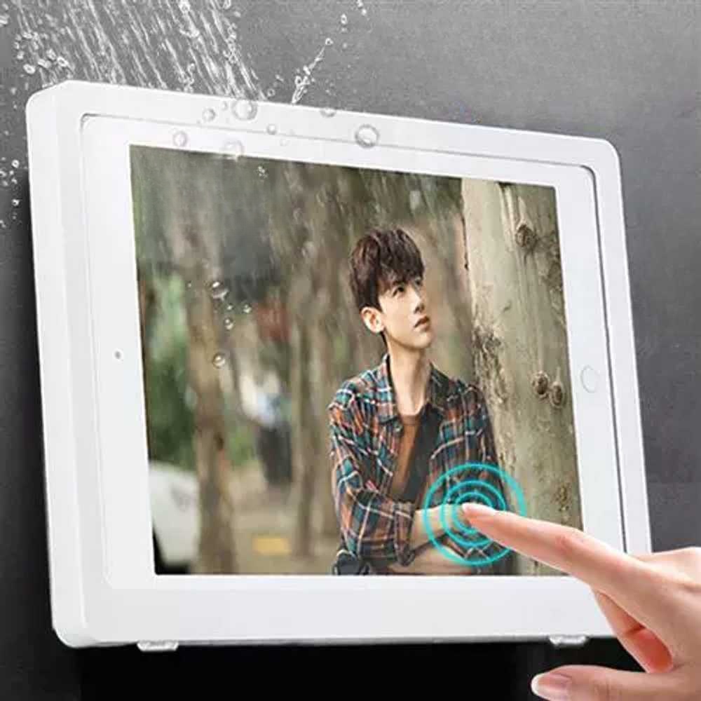 방수 태블릿거치대 무타공 터치 스마트폰거치대 벽걸이 홀더 아이패드 주방 샤워 - 상세 이미지 2