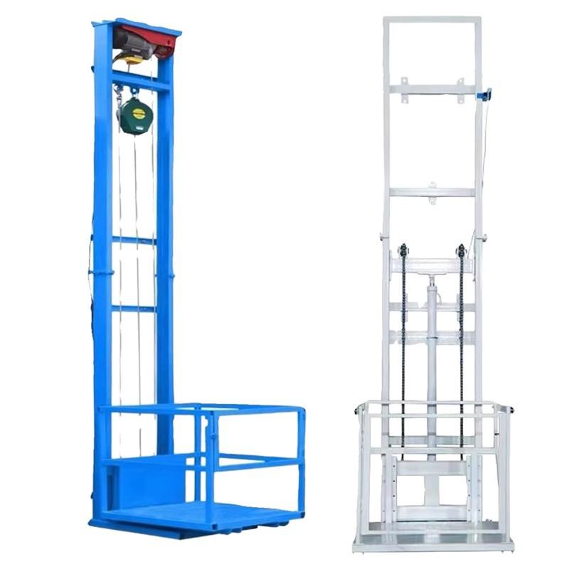 소형 전동 화물 엘리베이터 유압 리프트 창고 작업장 가정용 강선 로프 2m 500kg - 상세 이미지 5